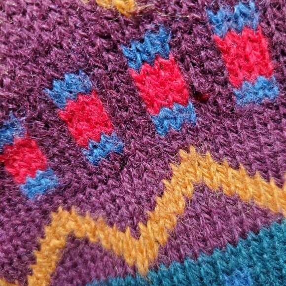 Snowmass 100% Wool Sweater Mens Lg Hong Kong VIntage FLAWS Ski - Picture 8 of 8